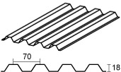 Plyty profilowe Guttagliss pvc003